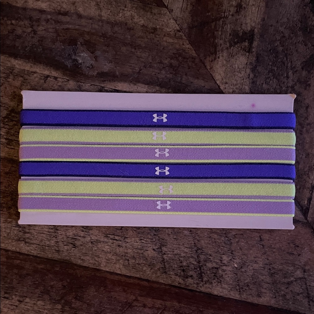 Under Armour Women’s Violet and Lime Headbands 6 Count